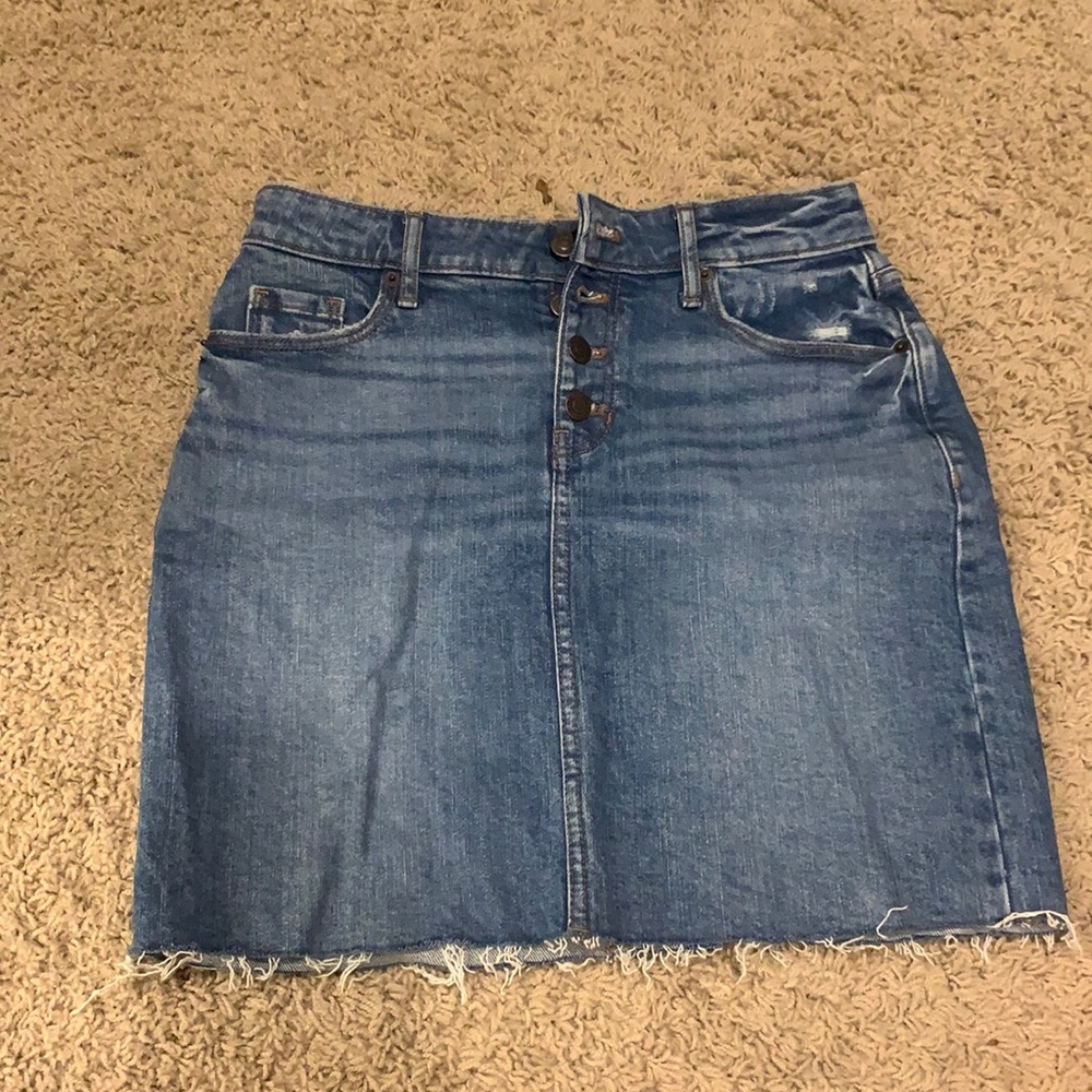 Jean mini skirt